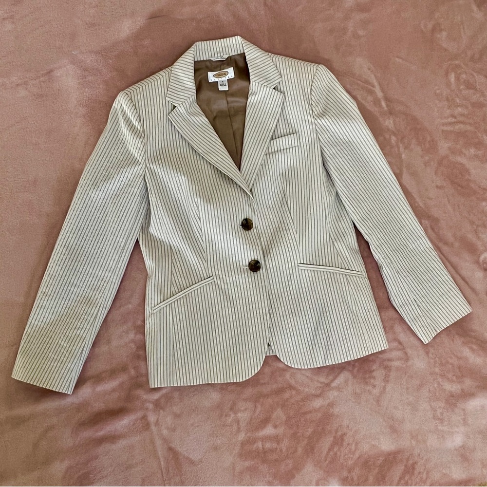 TALBOTS Classic Striped Blazer